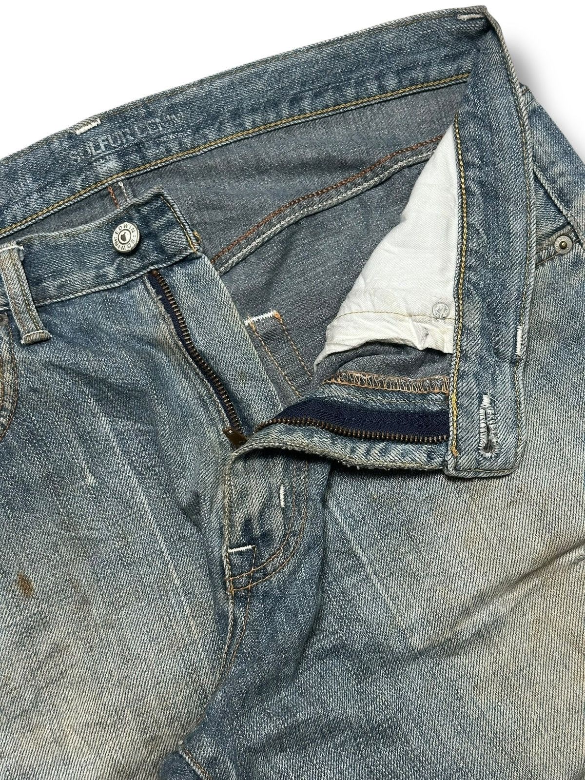Edwin Edwin 506 Relax Vintage JPN Jeans With Natural Fading & Wear Size US 35 - 11 Thumbnail