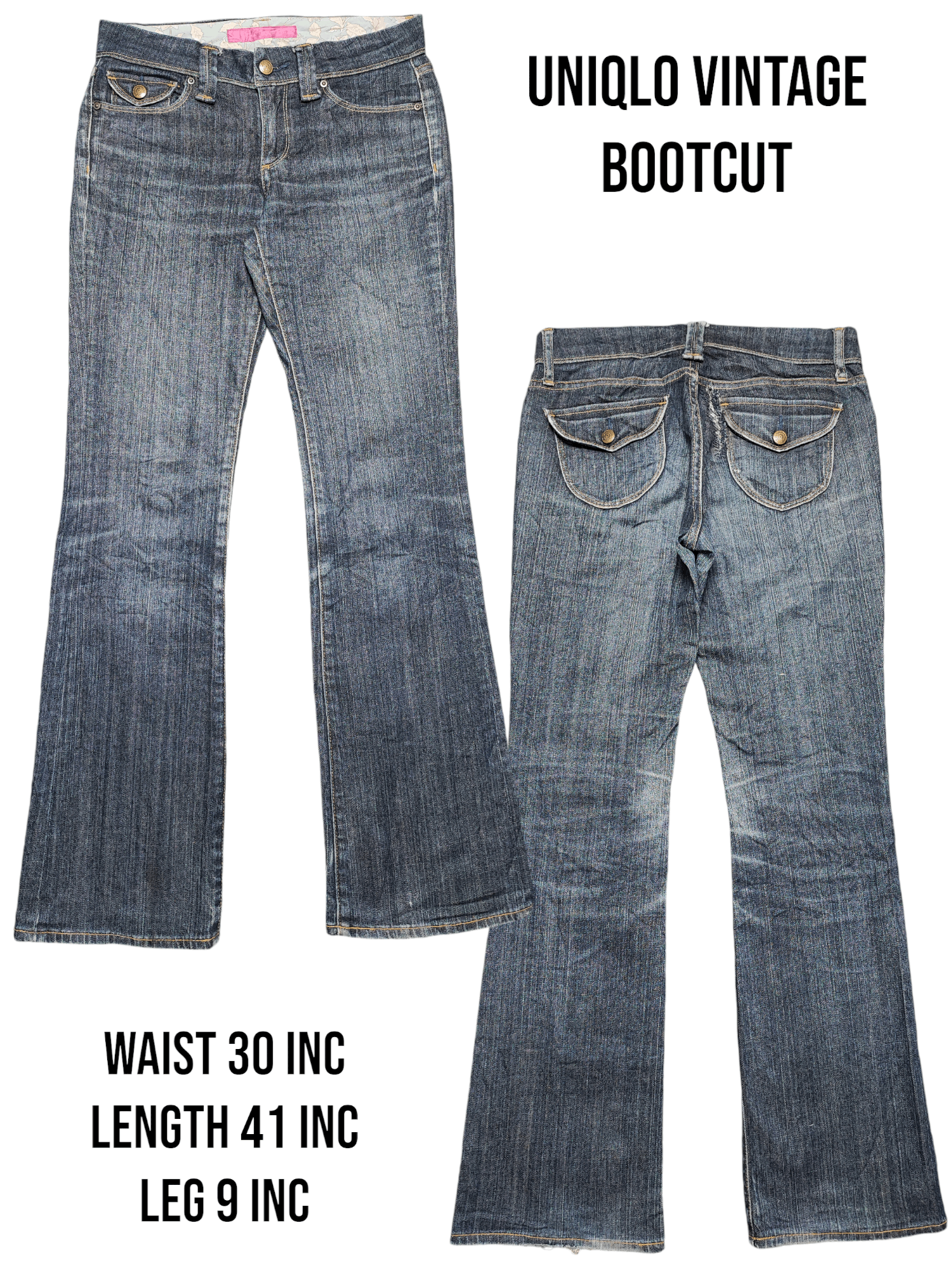 Edwin × Kapital × Uniqlo Bootcut Uniqlo Vintage Japan Distressed Jeans W 30 Size 30" / US 8 / IT 44 - 1 Thumbnail