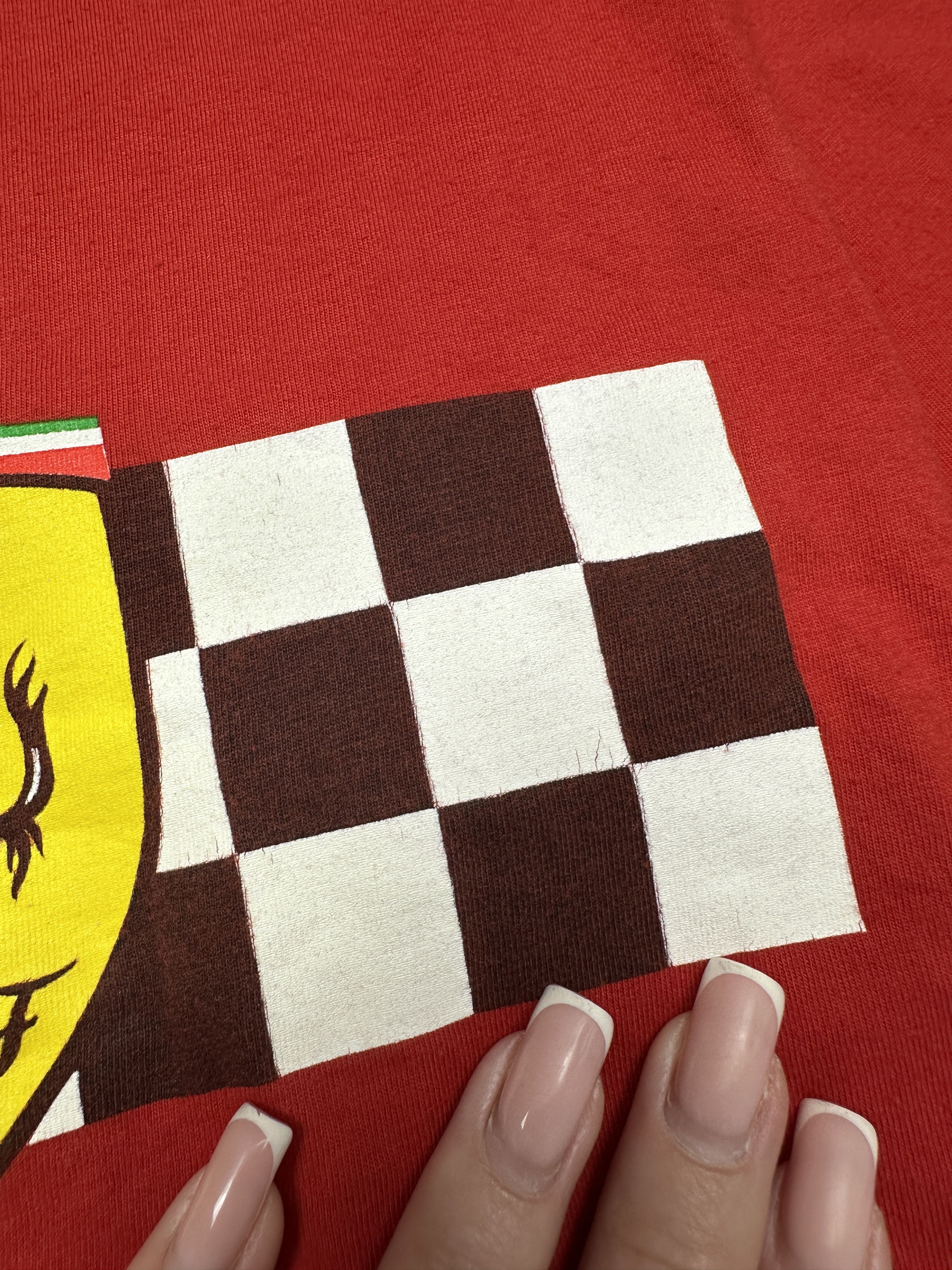 Ferrari Ferrari Racing Team 90s Vintage 1996 Mens T-Shirt Size US L / EU 52-54 / 3 - 4 Thumbnail
