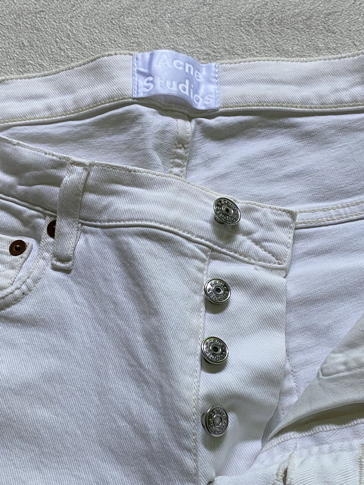 Acne Studios SICK💰 Acne Studios Town White Vintage Jeans Denim Size US 31 - 10 Thumbnail
