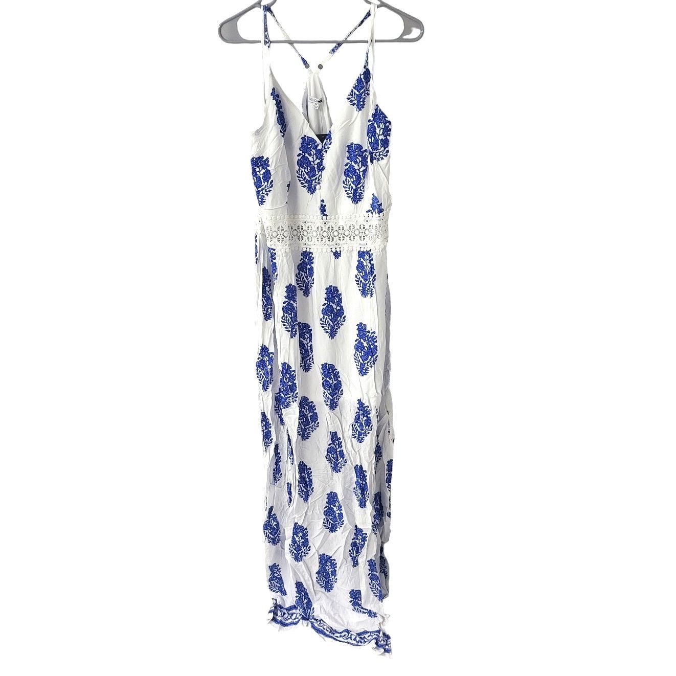 Other Fashion Nova Holy Slit Dress in Royal Blue/White - 2X Size XXL / US 16-18 / IT 52-54 - 3 Thumbnail