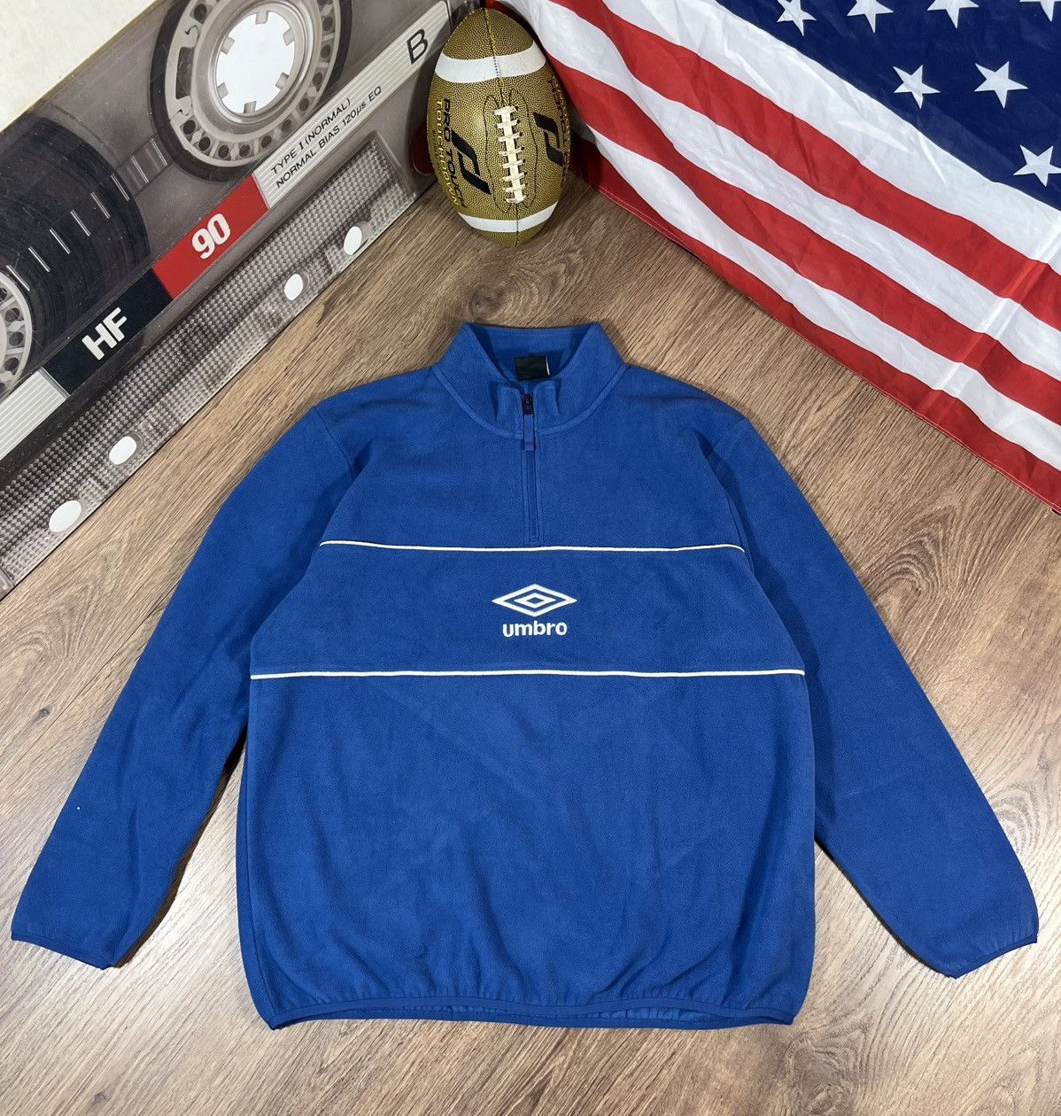 Umbro Vintage Umbro Fleece Jacket Size US XXL / EU 58 / 5 - 1 Thumbnail