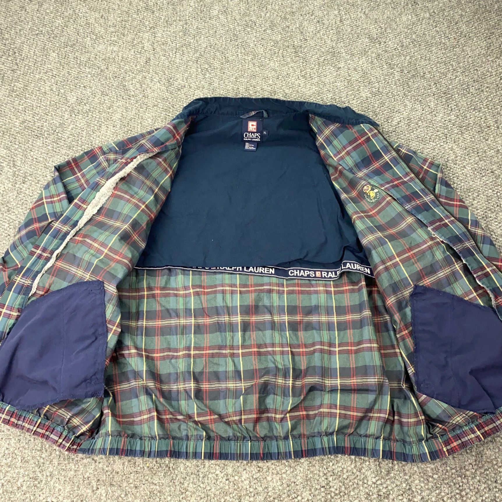 Ralph Lauren VINTAGE Chaps Ralph Lauren Bomber Jacket Mens XL Green Tartan Plaid Preppy 90s Size US XL / EU 56 / 4 - 4 Thumbnail