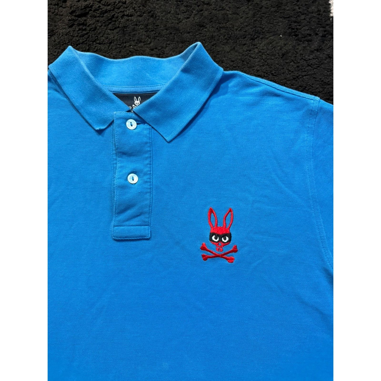 Psycho Bunny Psycho Bunny Polo Shirt Men’s Size 5 Blue Skull Bunny Logo Size US S / EU 44-46 / 1 - 2 Thumbnail