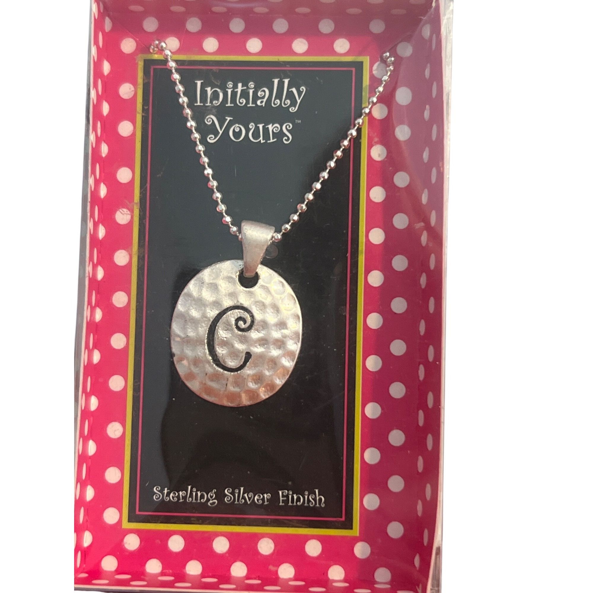Other Initially Yours Sterling Silver Finish C Initial Pendant Nec Size ONE SIZE - 1 Thumbnail