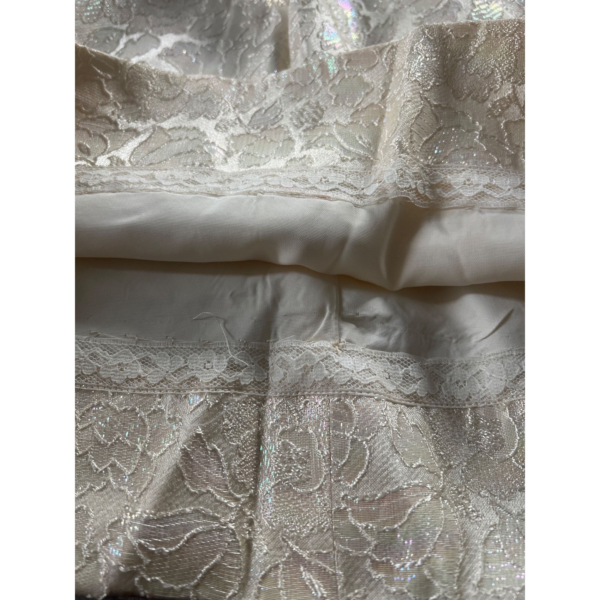 Other Vintage 2-Piece Ivory Brocade Sleeveless Top & slacks With Size M / US 6-8 / IT 42-44 - 11 Thumbnail