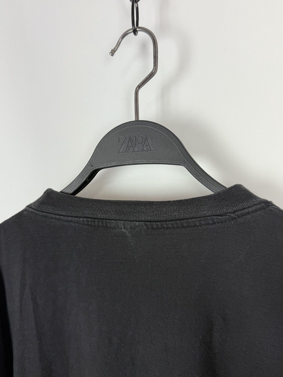 Vintage 1990s Vintage Faded Black Oversized Boxy Blank T-Shirt XXL Size US XXL / EU 58 / 5 - 5 Thumbnail