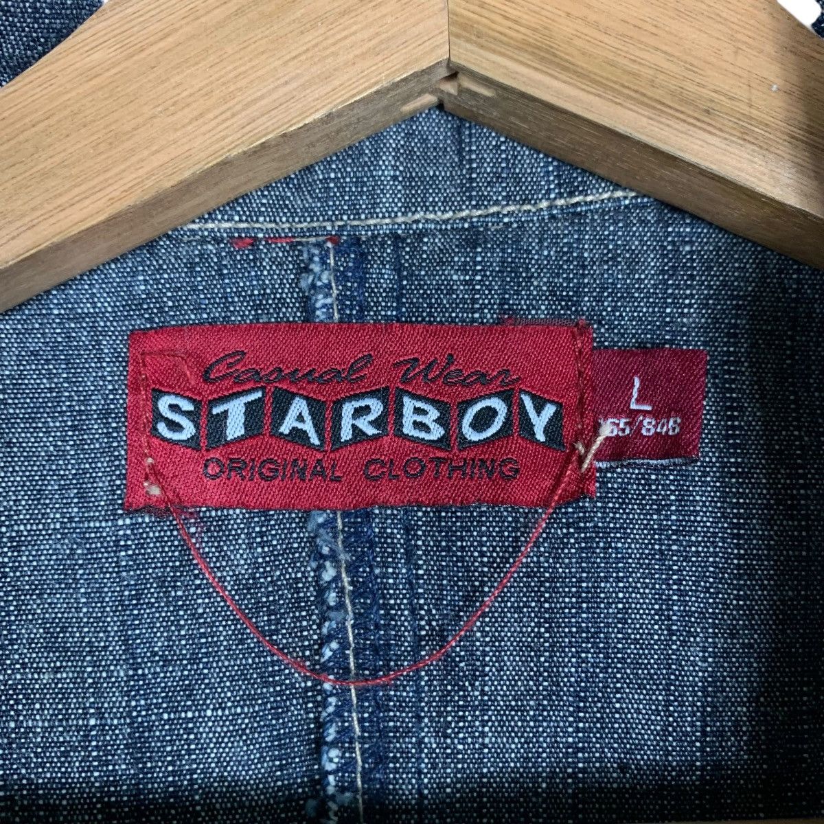 Japanese Brand STARBOY Denim Casual Jacket #1508-C68 Size US L / EU 52-54 / 3 - 15 Thumbnail