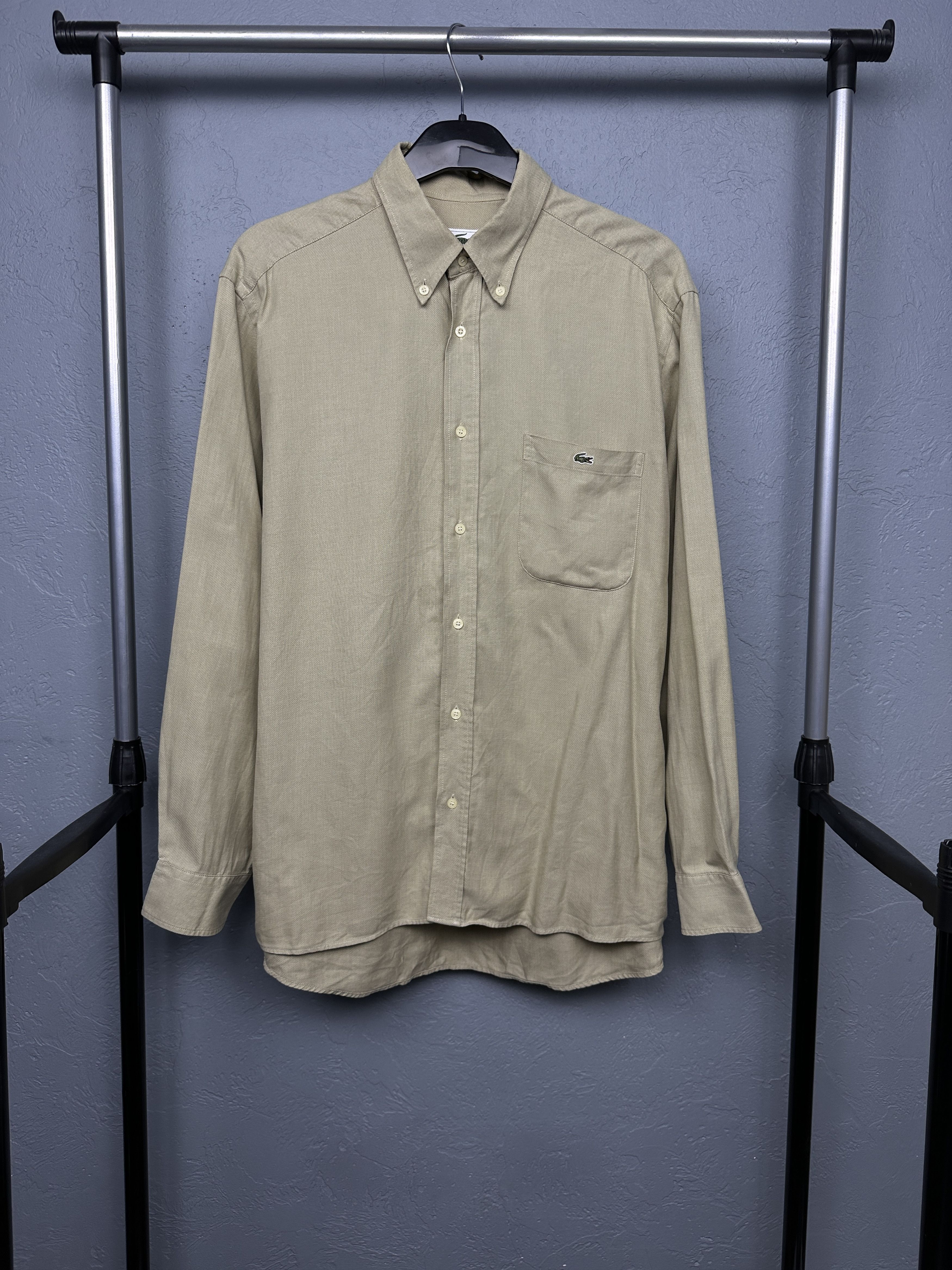 Lacoste Lacoste Vintage Mens Long Sleeve Shirt Size US XL / EU 56 / 4 - 1 Thumbnail