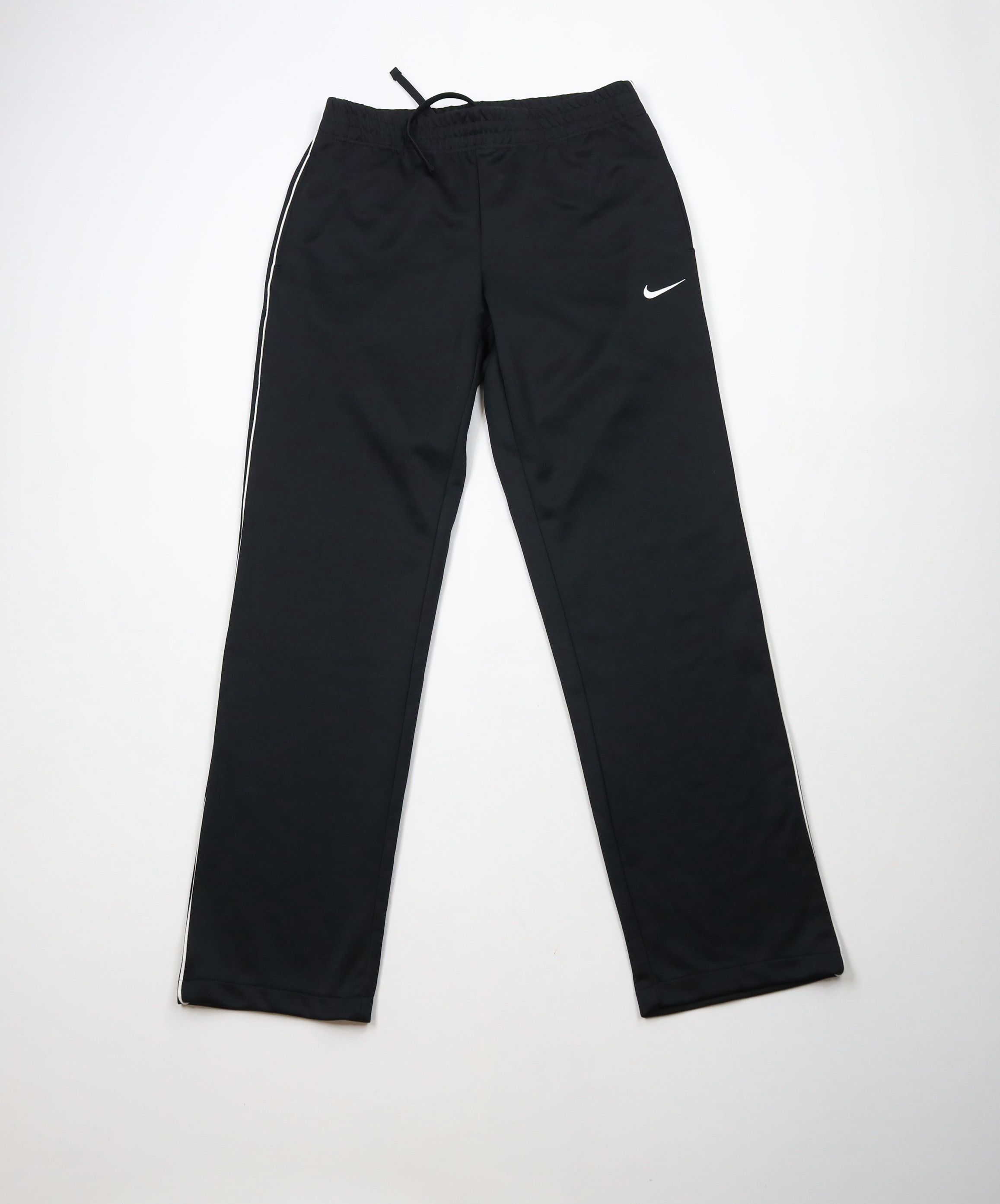 Nike × Vintage Vintage Nike Scott Mini Swoosh Wide Leg Sweatpants Black Size US 34 / EU 50 - 1 Thumbnail