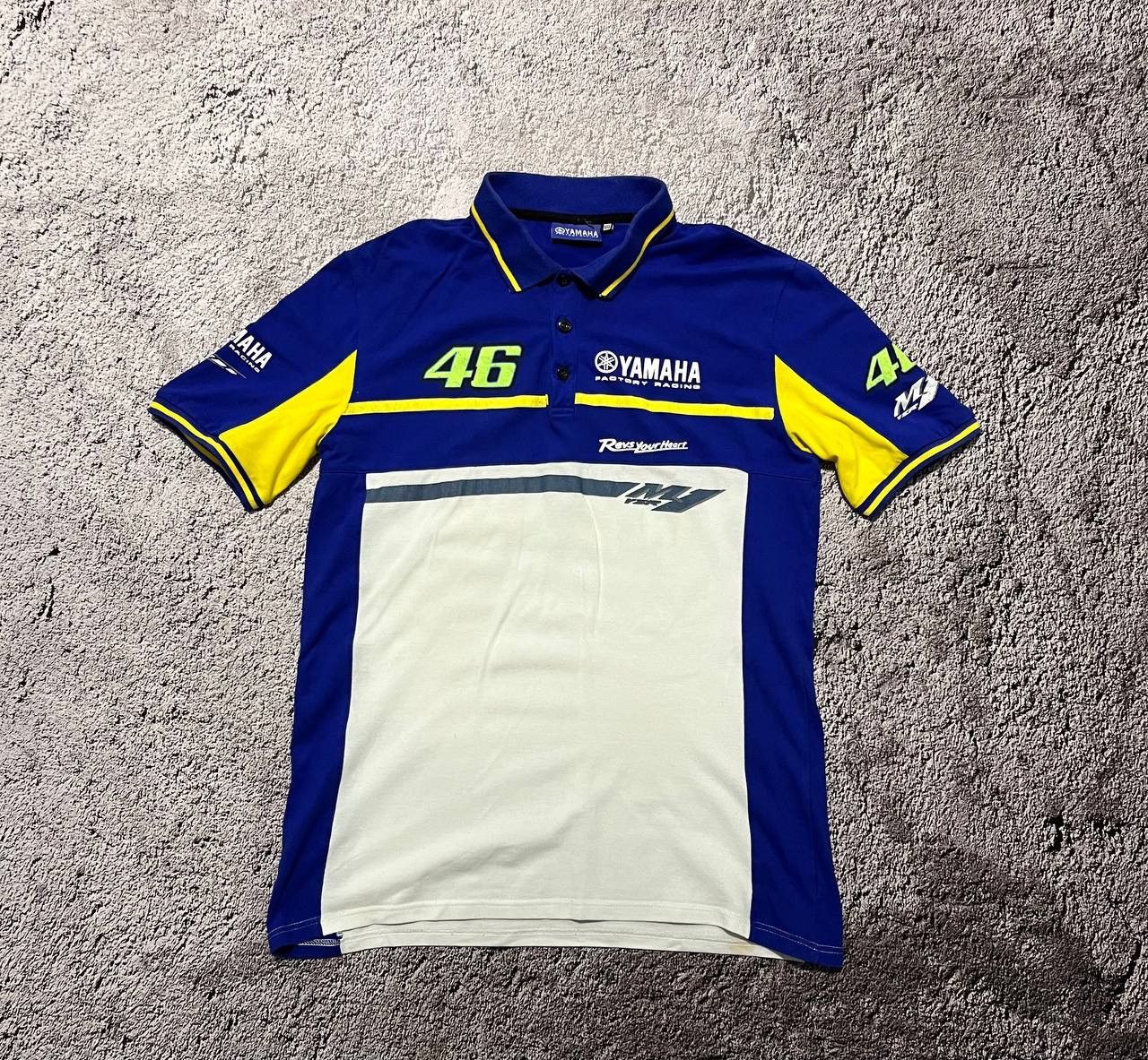 Vintage × Yamaha New Official Valentino Rossi VR46 Dual Yamaha Mans Polo Size US XXL / EU 58 / 5 - 1 Thumbnail