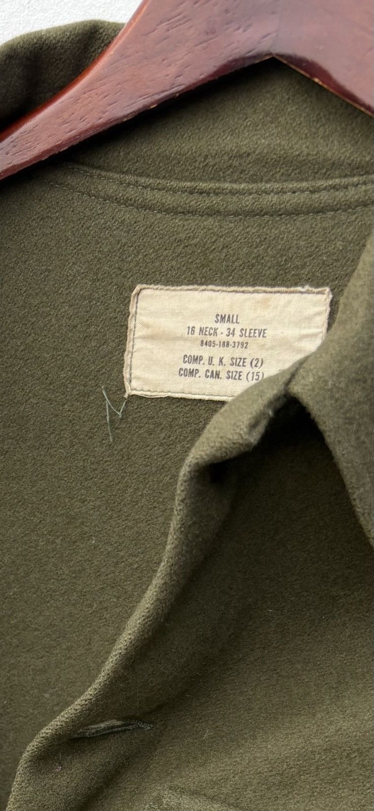 Vintage Vintage Us Army Field OG 108 Wool Military Shirt Size US S / EU 44-46 / 1 - 3 Thumbnail