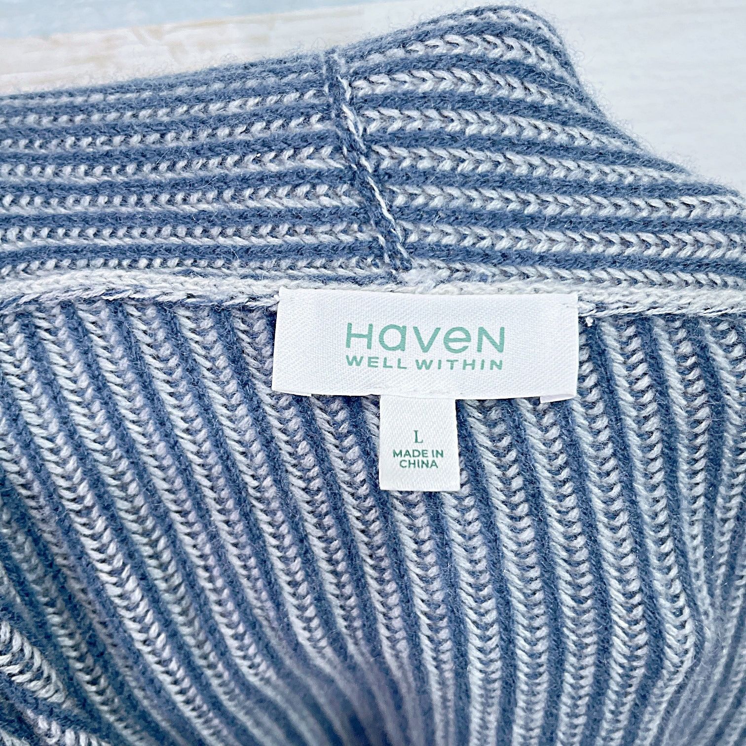 Other Haven Well Within 100% Cashmere Cardigan Blue Womens Large Size L / US 10 / IT 46 - 6 Thumbnail
