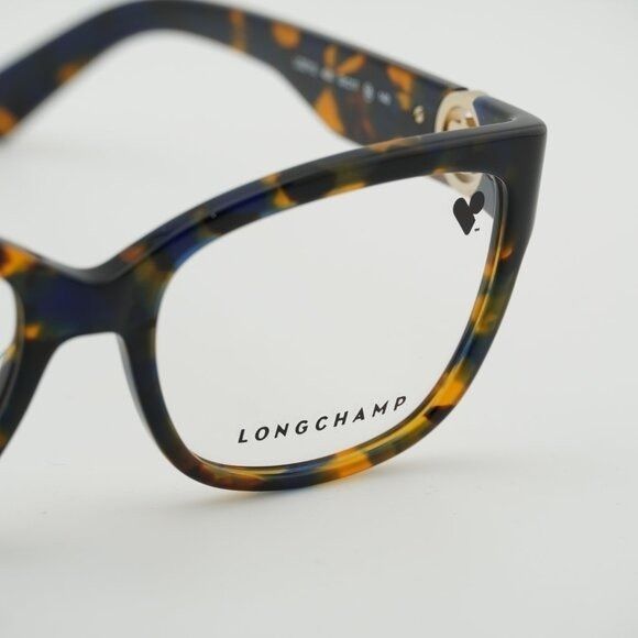 Longchamp Longchamp LO2712 430 Eyeglasses Blue Havana 53mm Square Size ONE SIZE - 2 Thumbnail