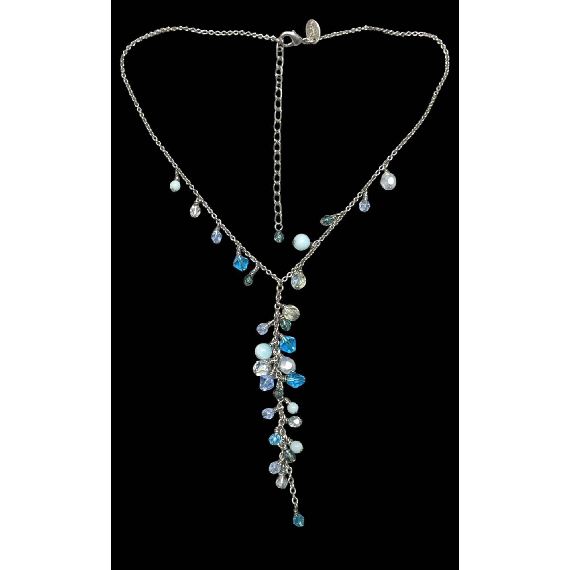 Other Lia Sophia Whimsical Blue Beaded Y Drop Necklace Size ONE SIZE - 1 Thumbnail