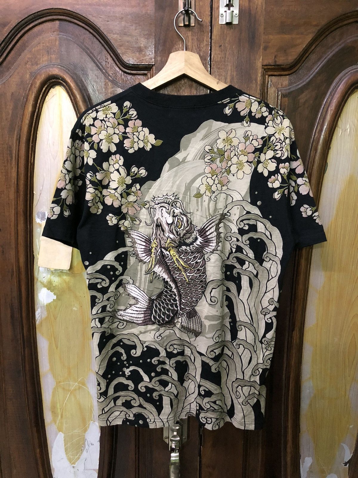 Bullet Noise Vintage Sukajan Embroidered Fishkoi Shirt Tee Rare Size US L / EU 52-54 / 3 - 2 Thumbnail