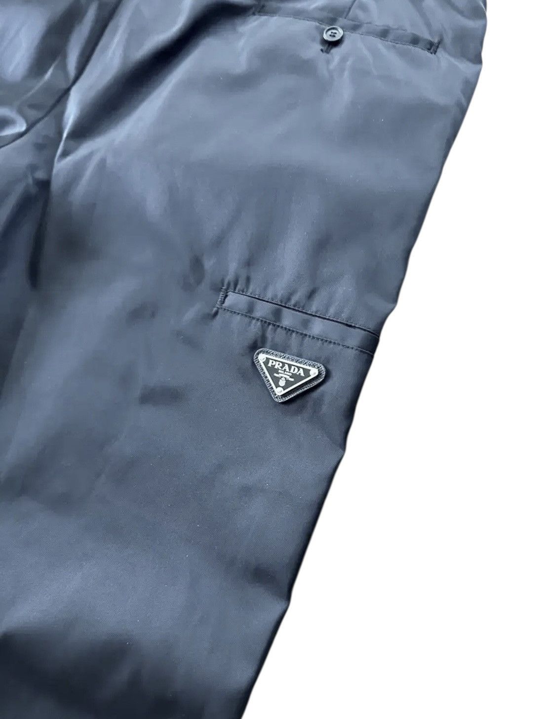 Prada Prada Re-Nylon Triangle Logo Track Pants Size US 36 / EU 52 - 3 Thumbnail