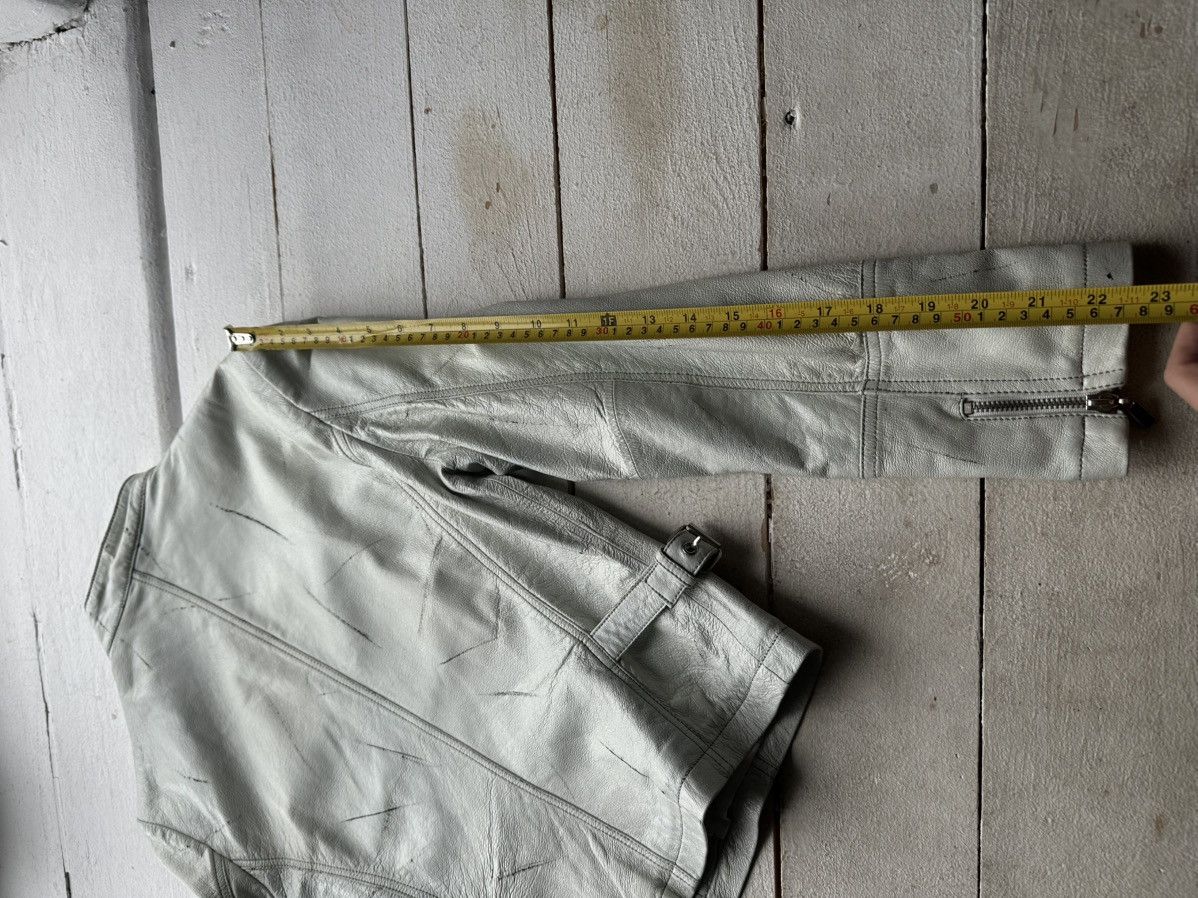Other 🚨Y2K RICK OWENS TYPE DIRTY SLIM FIT ZIP LEATHER JACKET Size M / US 6-8 / IT 42-44 - 17 Thumbnail