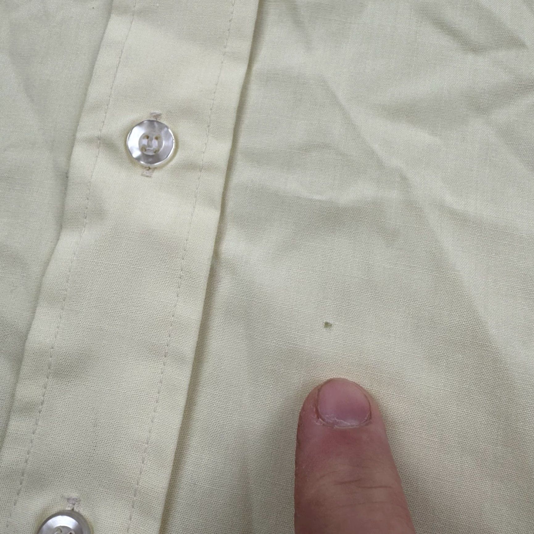 Vintage VINTAGE 1970s TG&Y Golden Button-Up Shirt Men Medium Yellow Classic 70s Size US M / EU 48-50 / 2 - 2 Thumbnail