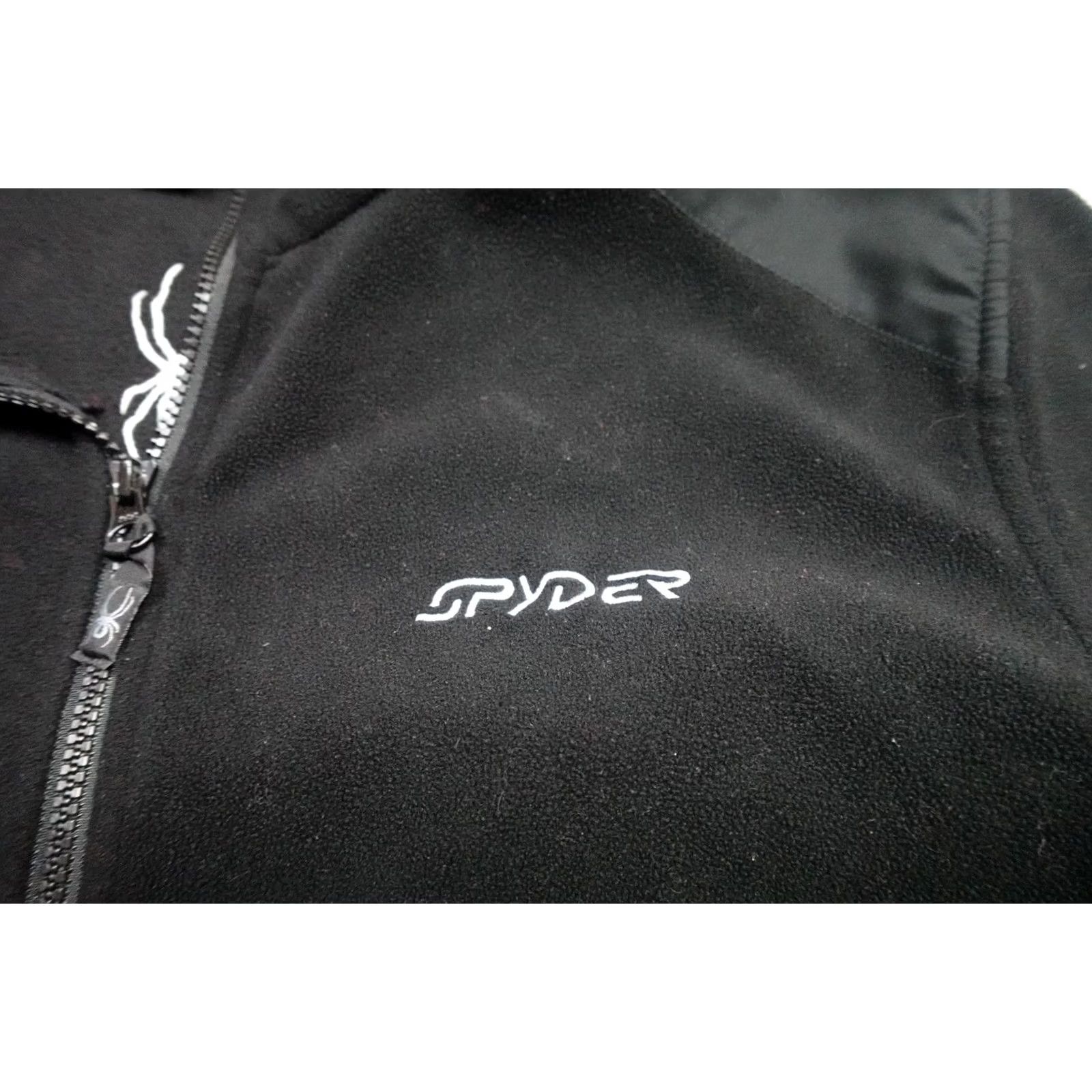 Spyder Spyder Fleece Jacket Mens XL Black Full Zip Lightweight Pockets Skiing Hiking Winter Regular Fit Size US XL / EU 56 / 4 - 3 Thumbnail