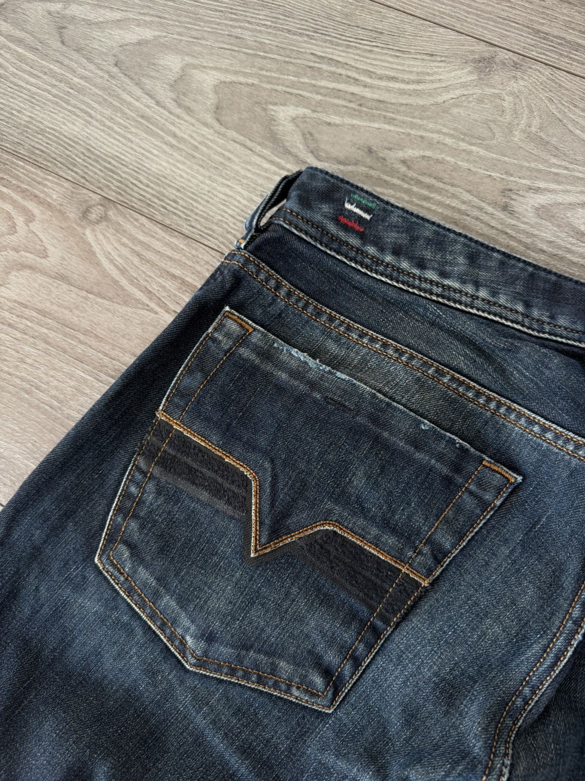 Diesel ‼️Vintage Diesel IND Ladder Baggy Black Denim Jeans‼️ Size US 33 - 5 Thumbnail