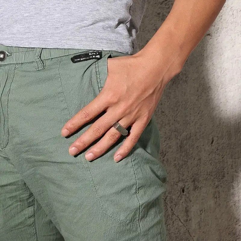 Vintage Flat-top Retro Ring Size ONE SIZE - 3 Thumbnail