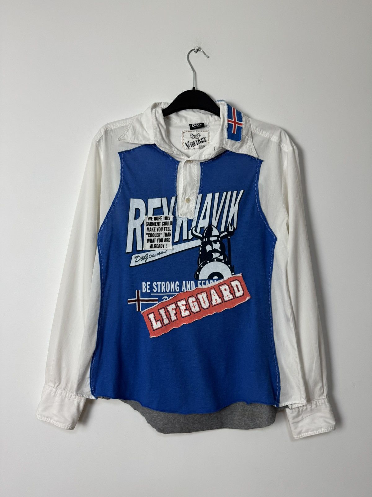 Rare Dolce Gabbana Limited Edition Iceland hybrid shirt
