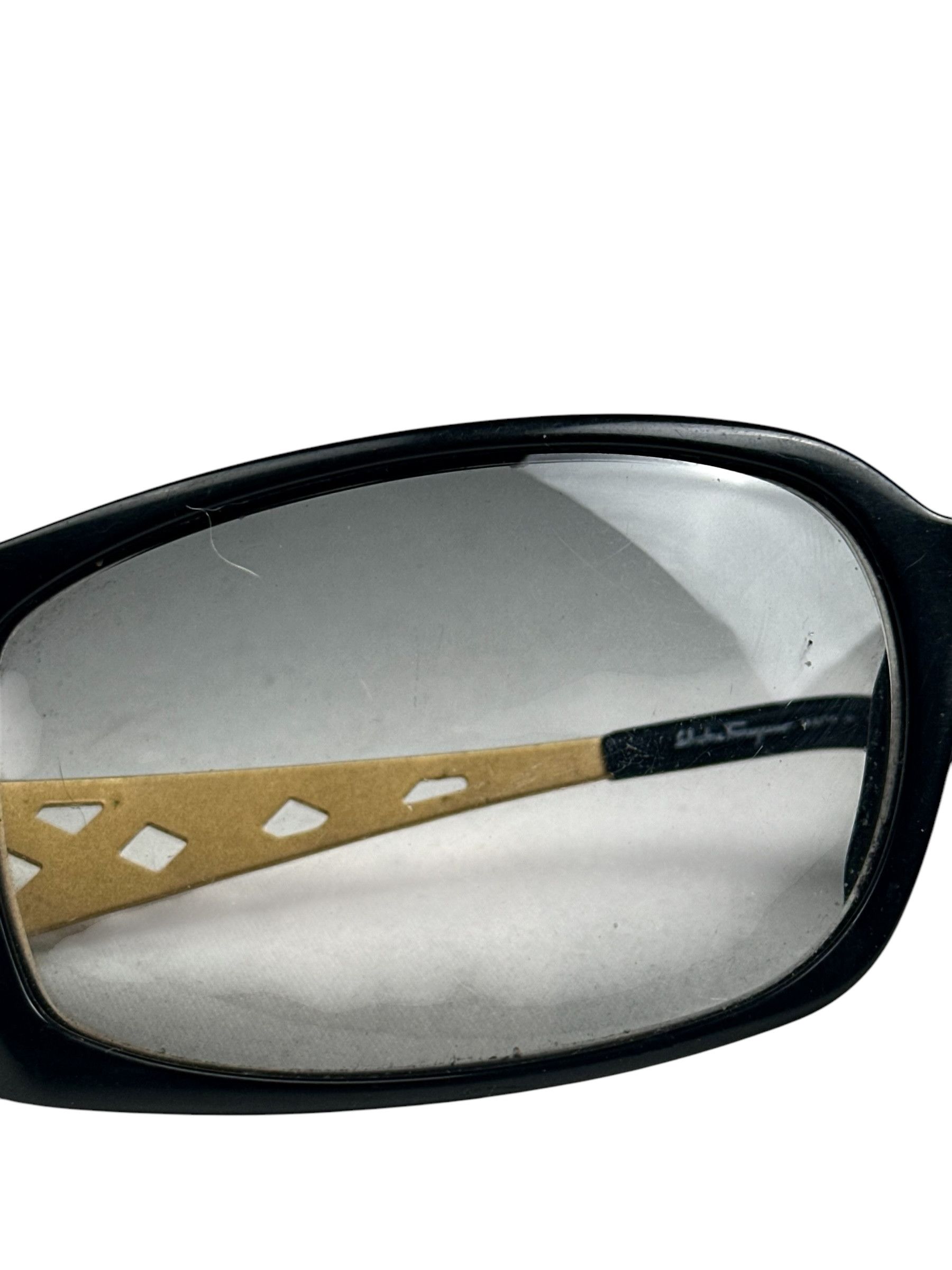 Salvatore Ferragamo Salvatore Ferragamo Swarovski Weaving Frame Sunglasses Size ONE SIZE - 7 Thumbnail