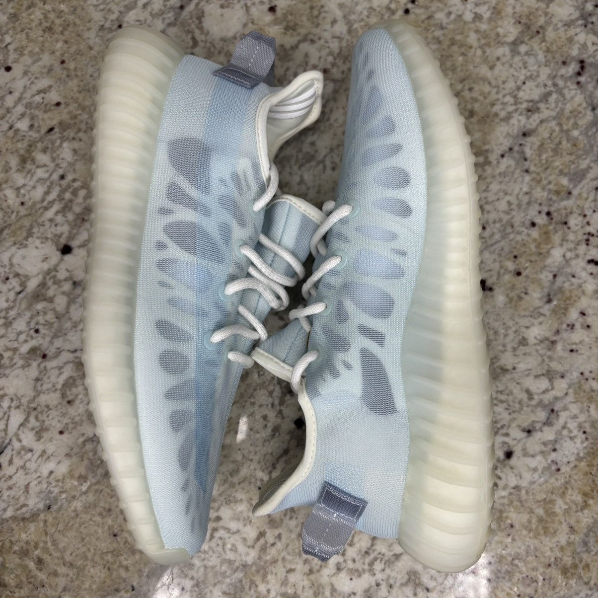 Adidas × Kanye West Size 9.5 Yeezy Boost 350 V2 Mono Ice Brand New With Box Size US 9.5 / EU 42-43 - 12 Thumbnail