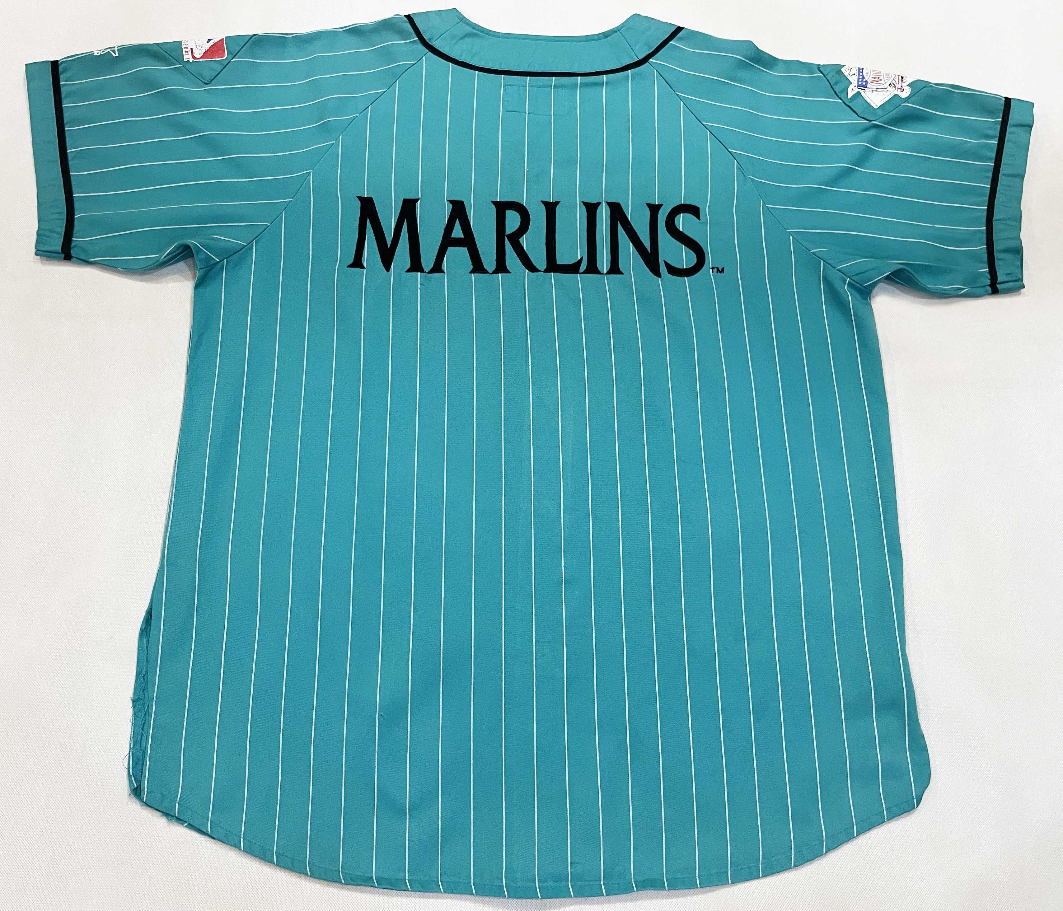 MLB × Starter × Vintage Vintage Starter MLB Florida Marlins Pinstripe Jersey Size US XL / EU 56 / 4 - 4 Thumbnail