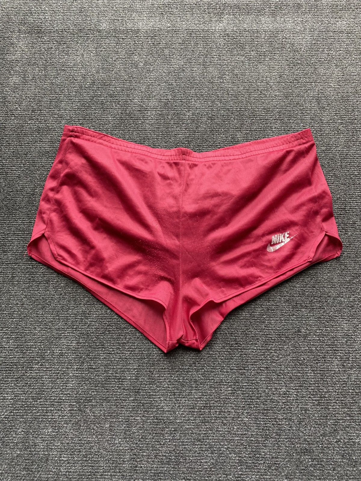 Nike 🔥Nike 80s Vntg UK athletic sport track shorts rare Size US 35 - 1 Thumbnail