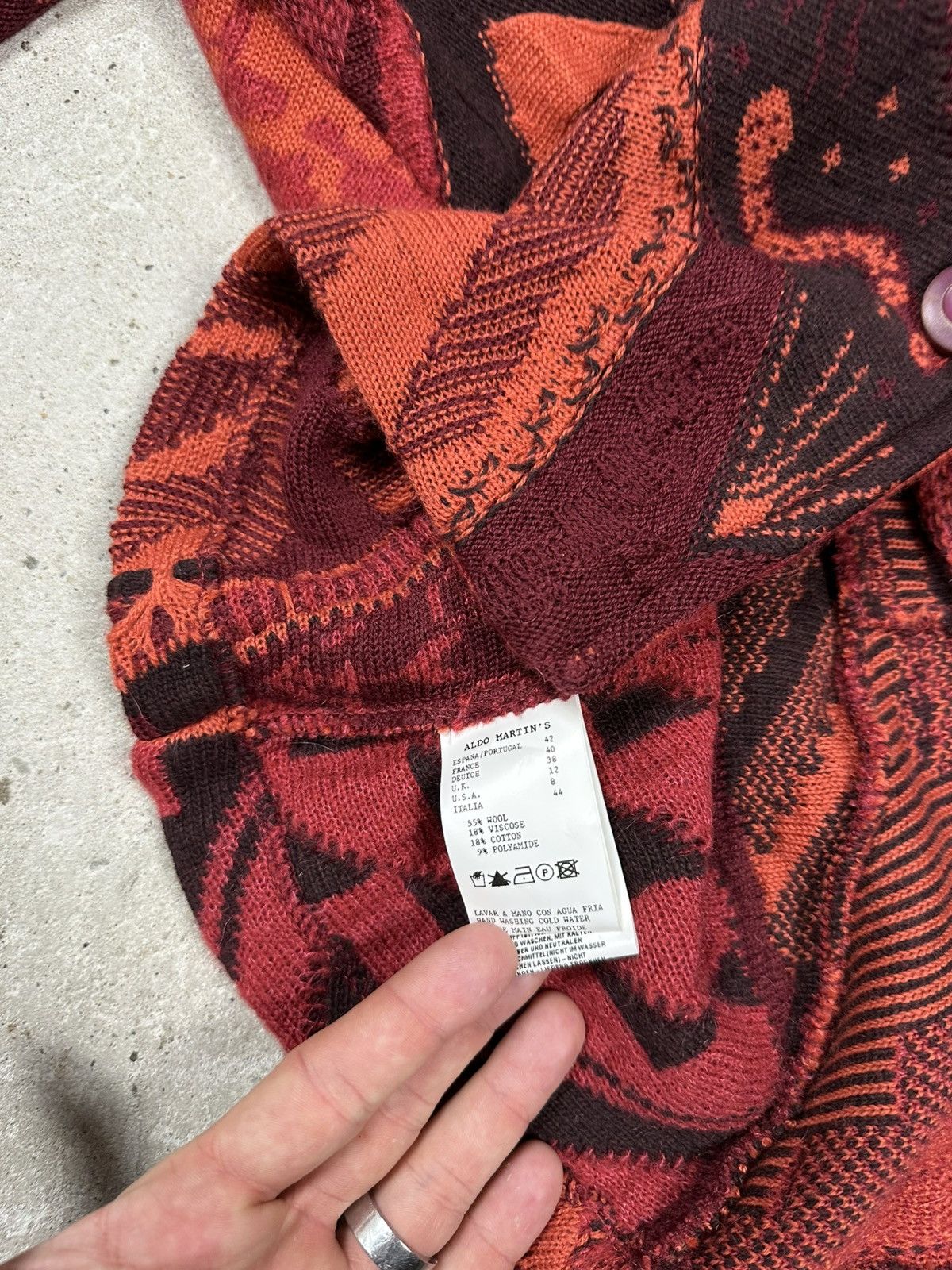 Coogi × Vintage Vintage Y2K Coogi Style Wool Viscose Knit Cardigan Sweater Size US XS / EU 42 / 0 - 11 Thumbnail