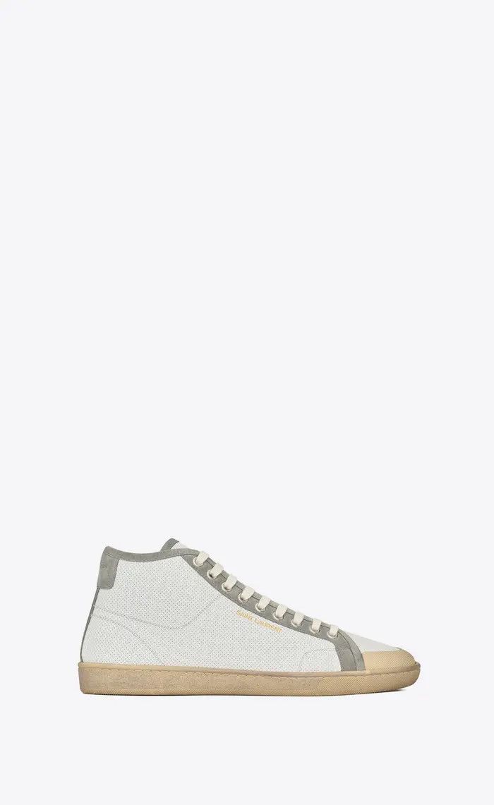 Saint Laurent Paris o1bcso1str1225 Court Classic SL/39 Sneaker in White Size US 7.5 / IT 37.5 - 1 Thumbnail