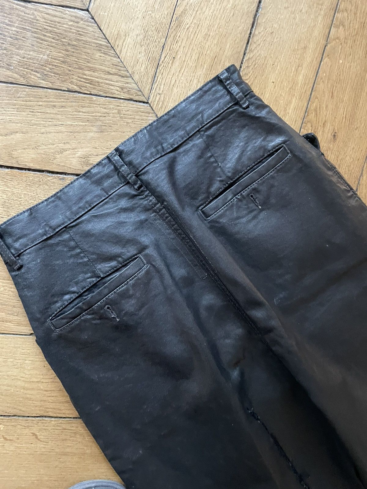 Rick Owens Rick Owens Mastodon Waxed Black Wide Denim Size US 30 / EU 46 - 9 Thumbnail