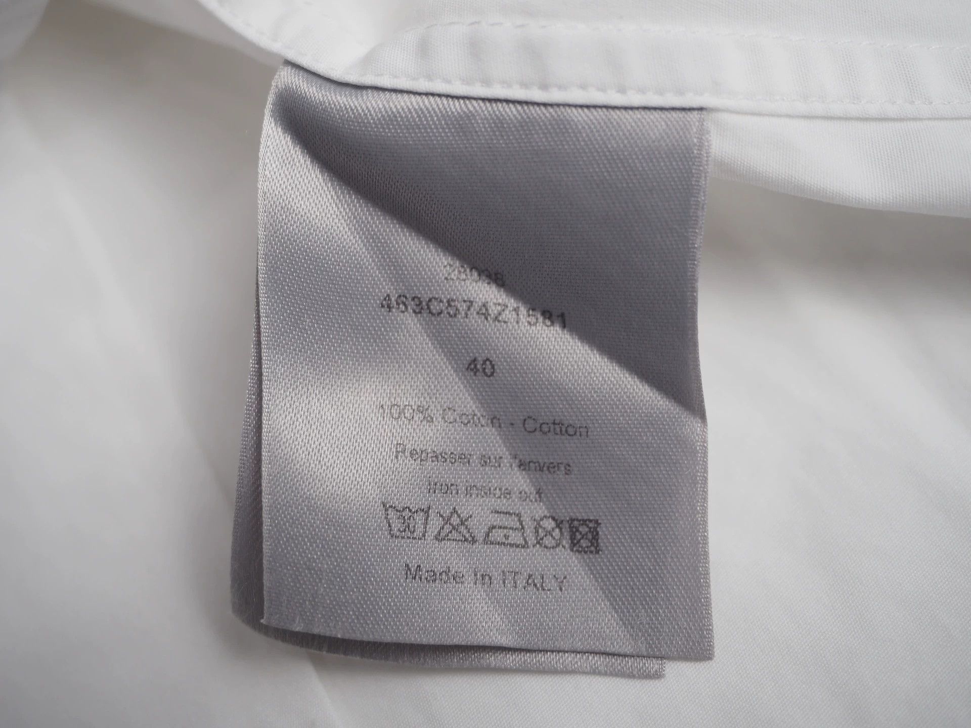 Dior White tie-dye collar shirt size 40 from the DIOR catalog Size US L / EU 52-54 / 3 - 4 Thumbnail