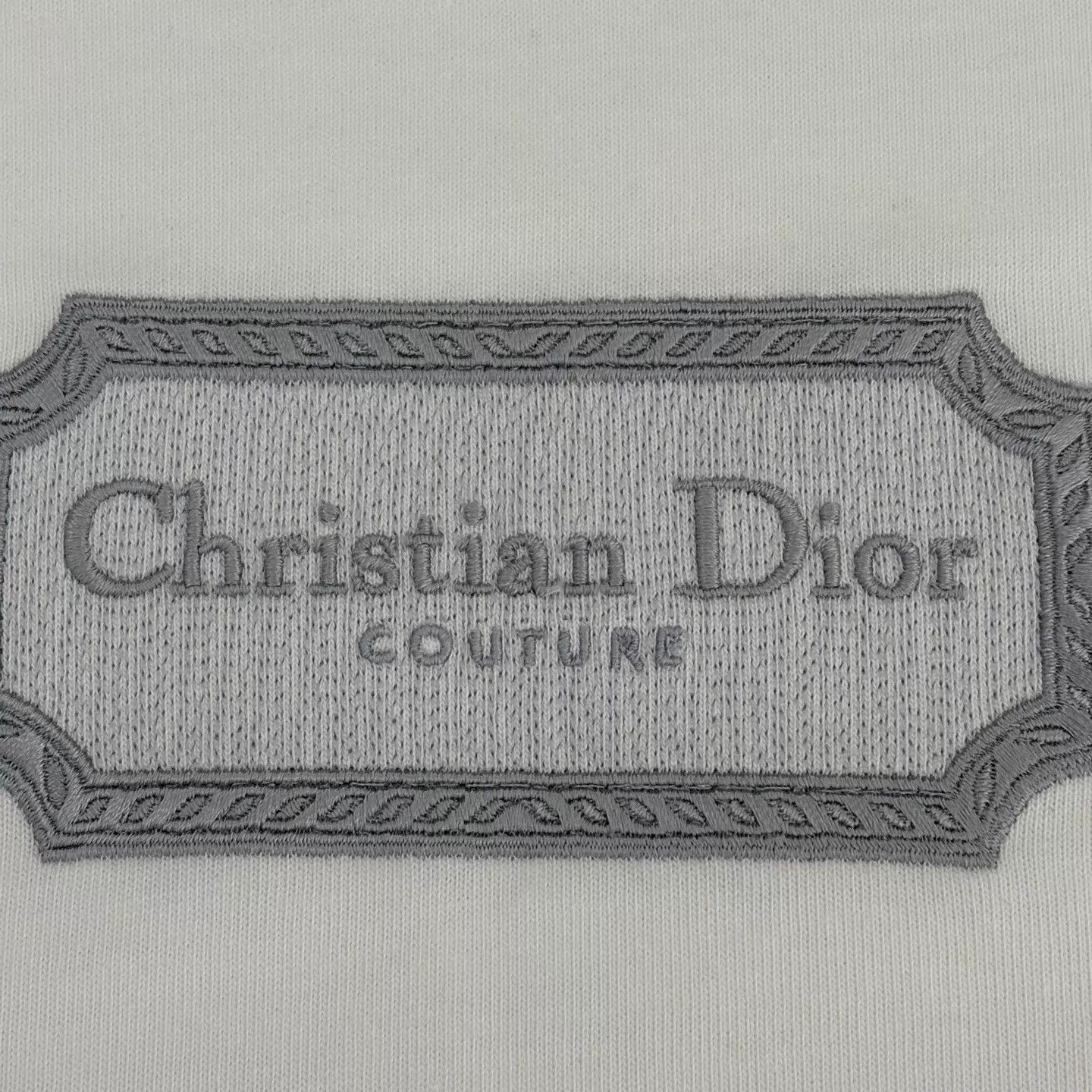 Dior DIOR Embroidered Logo Badge Short Sleeve T-Shirt Size L / US 10 / IT 46 - 7 Thumbnail