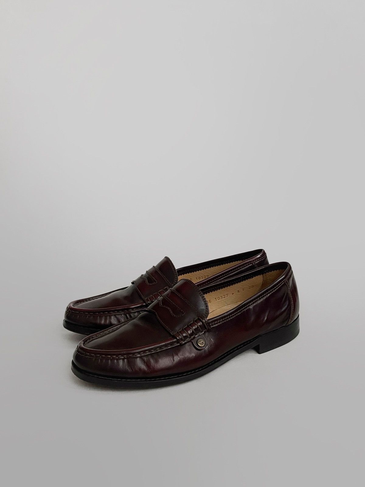 Camel × Streetwear × Vintage Vintage Camel leather loafers 90s 