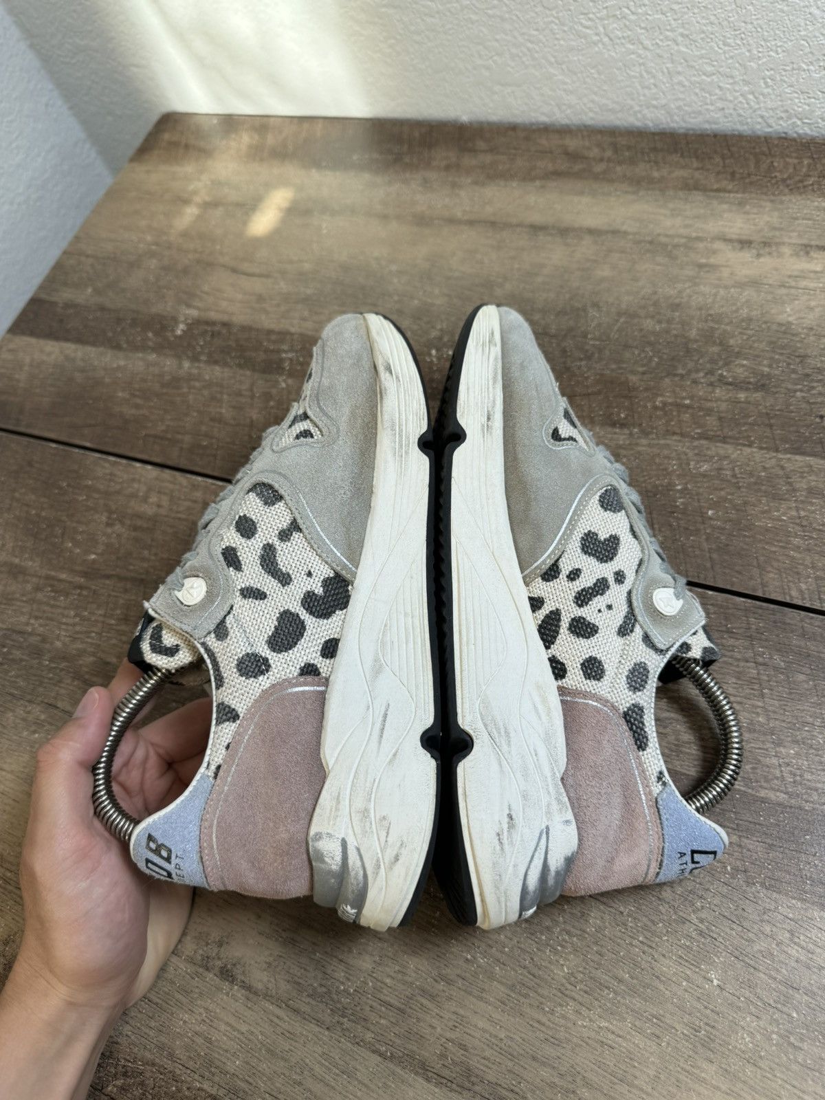 Golden Goose Golden Goose Women's Running Sole Beige Leopard Calf Size 41 Size US 11 / IT 41 - 5 Thumbnail