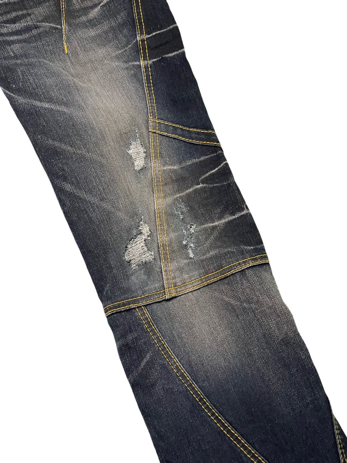 Japanese Brand Flare Jeans Hideaways Nicole Distress Low Rise Stretch 7🟦5 Size US 31 - 7 Thumbnail