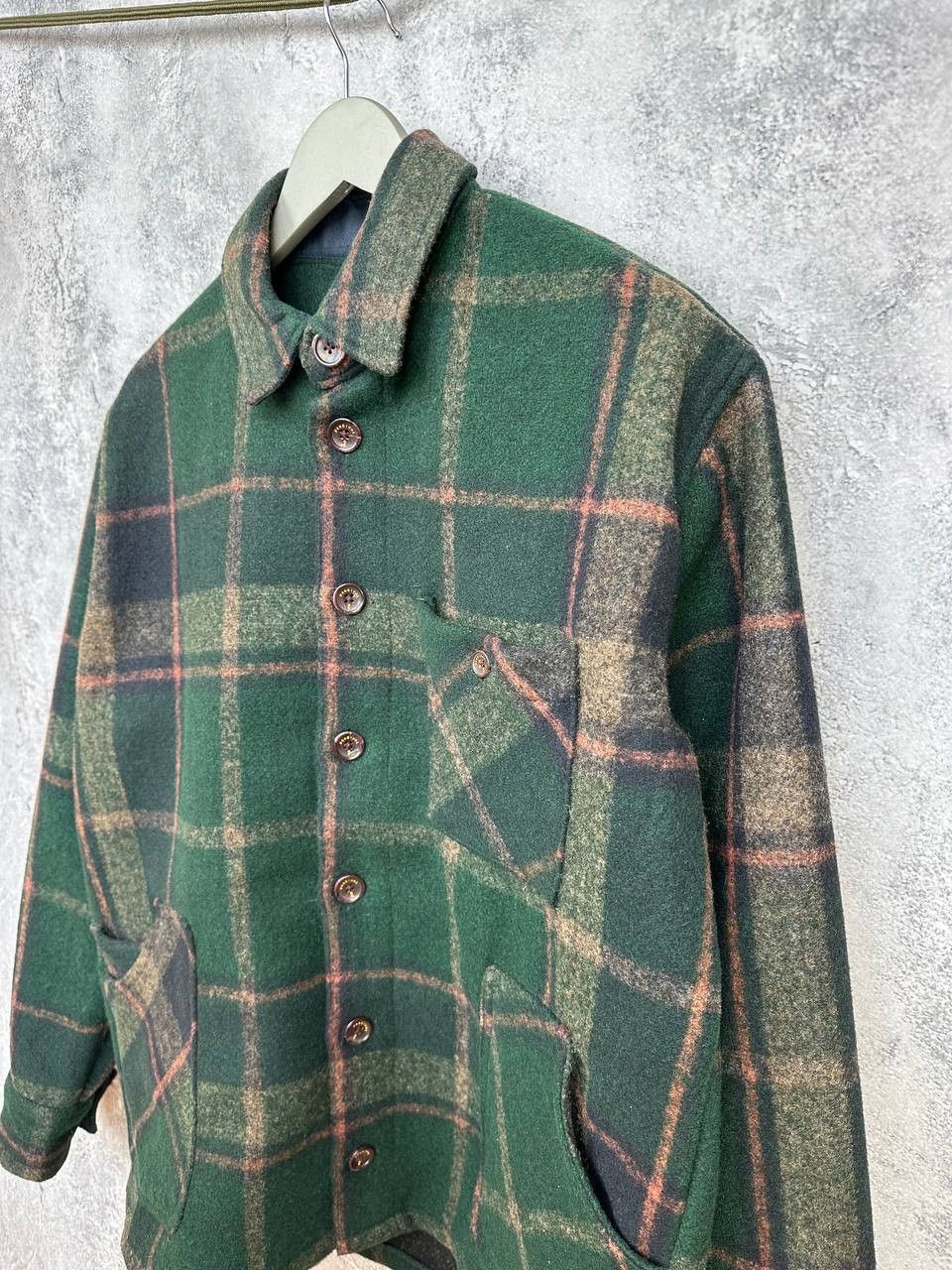 Percival Percival Dax Check Jacket Borg Lined Green Shacket Overshirt Size US L / EU 52-54 / 3 - 6 Thumbnail