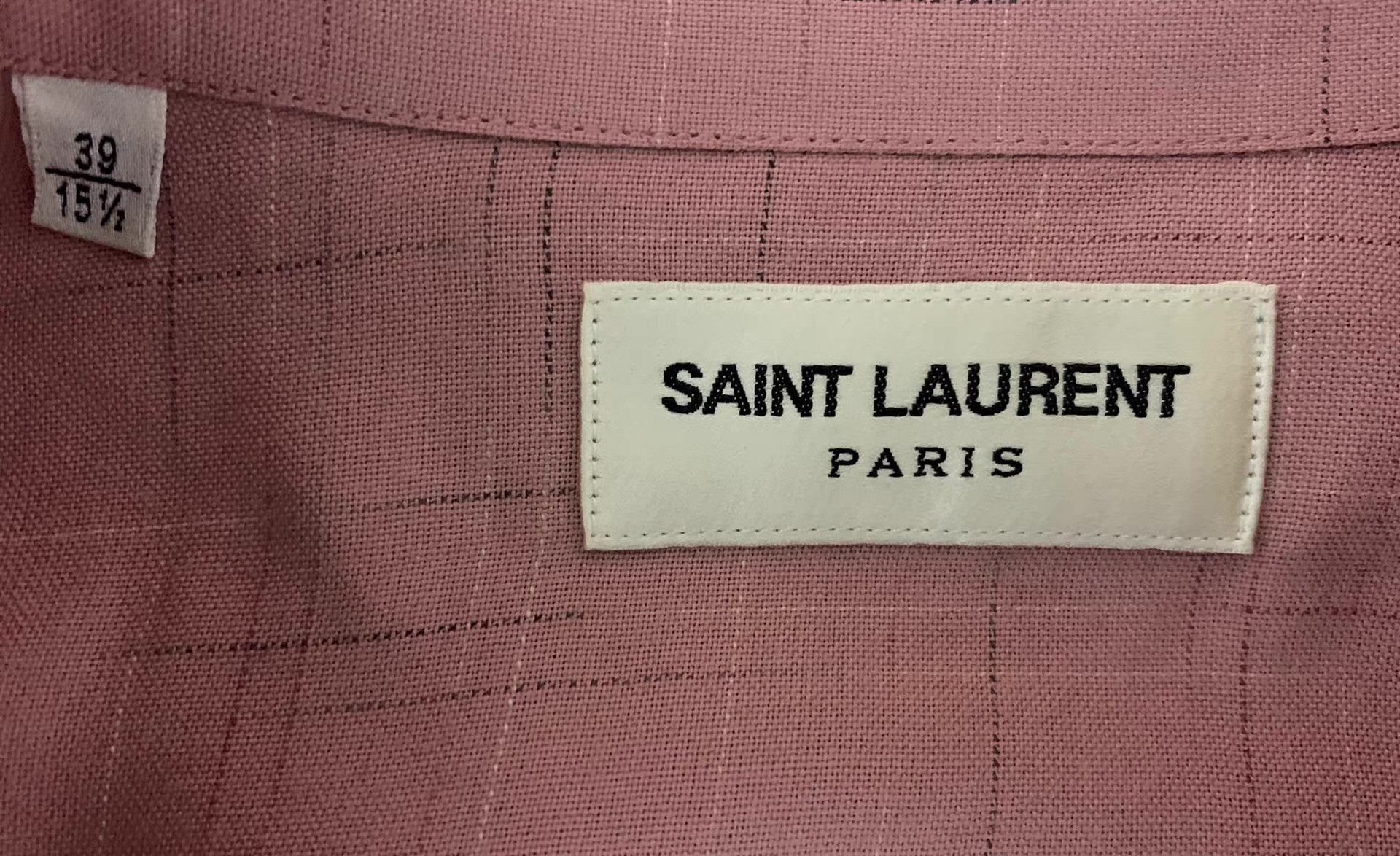 Saint Laurent Paris Saint Laurent SLP 14FW Runway Pink Cuban Q12 Size US L / EU 52-54 / 3 - 3 Thumbnail