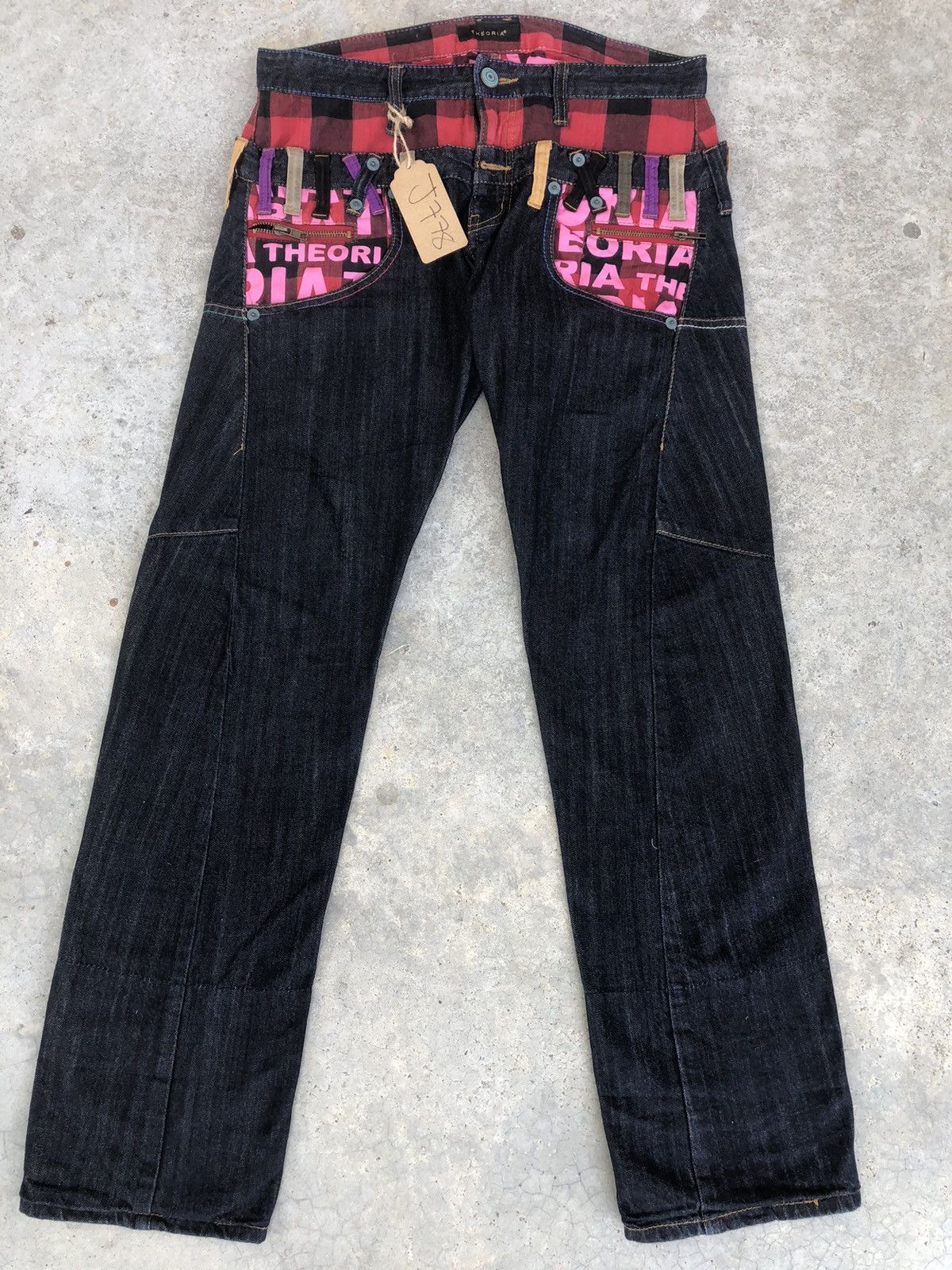 Japanese Brand Japanese Theoria Double Waist Distressed Jeans Size US 32 / EU 48 - 1 Thumbnail