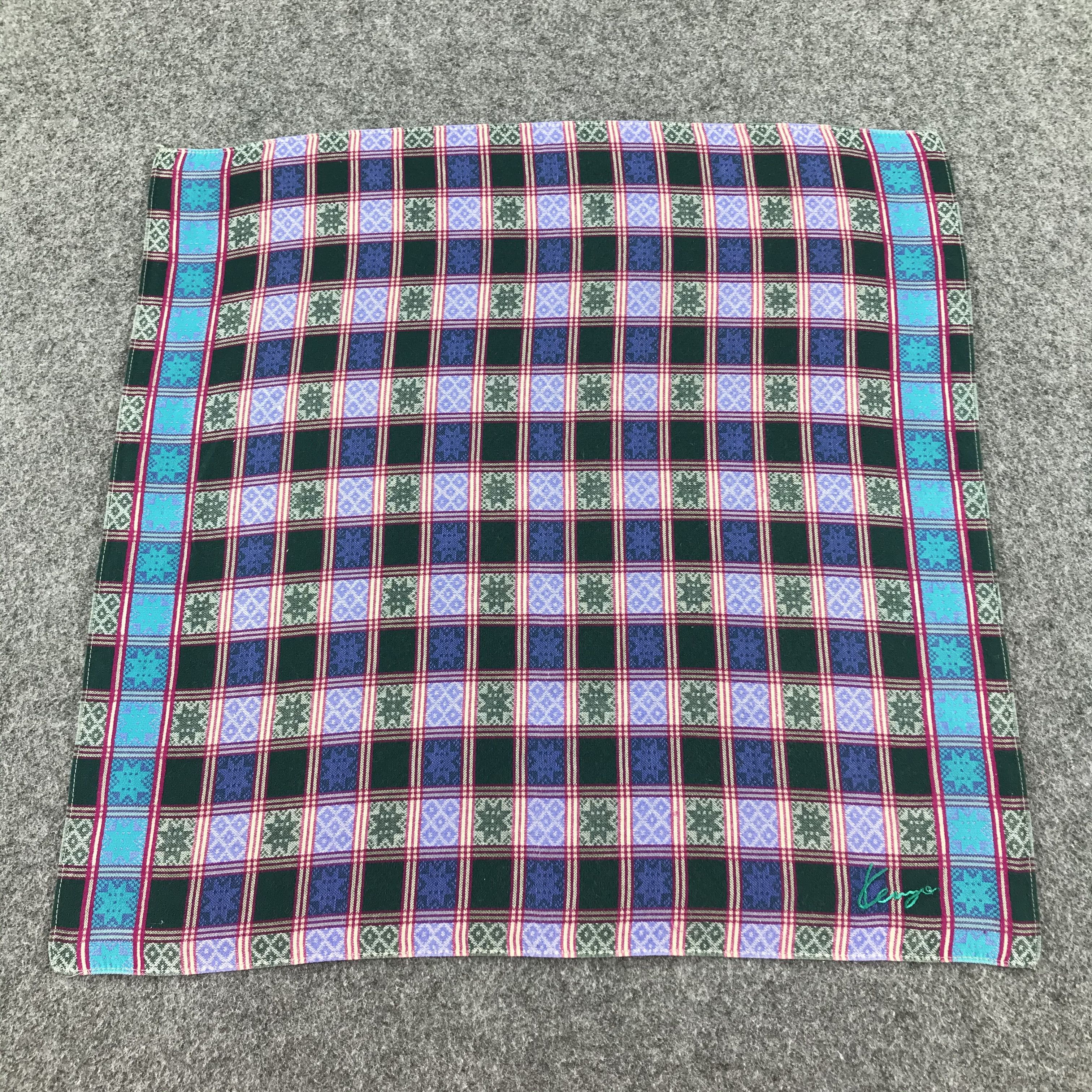 Kenzo × Vintage Kenzo Handkerchief Neckerchief Bandana SCT016 Size ONE SIZE - 3 Thumbnail