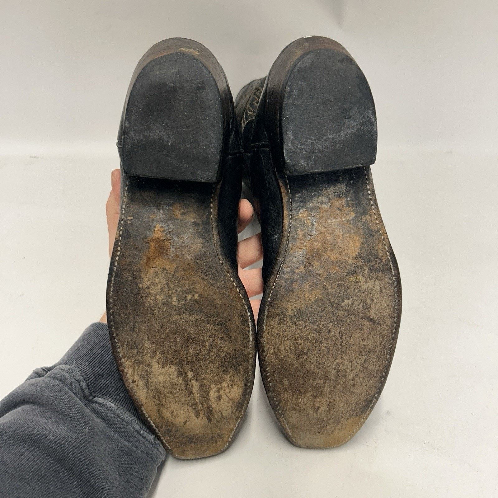 Lucchese Lucchese 1883 Crayton Mad Dog Cowboy Boots “Black White” Size US 8 / EU 41 - 10 Thumbnail