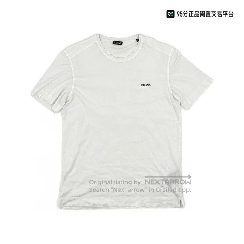 Ermenegildo Zegna Ermenegildo Zegna Embroidered Logo Crew Neck T. Size US S / EU 44-46 / 1 - 4 Thumbnail