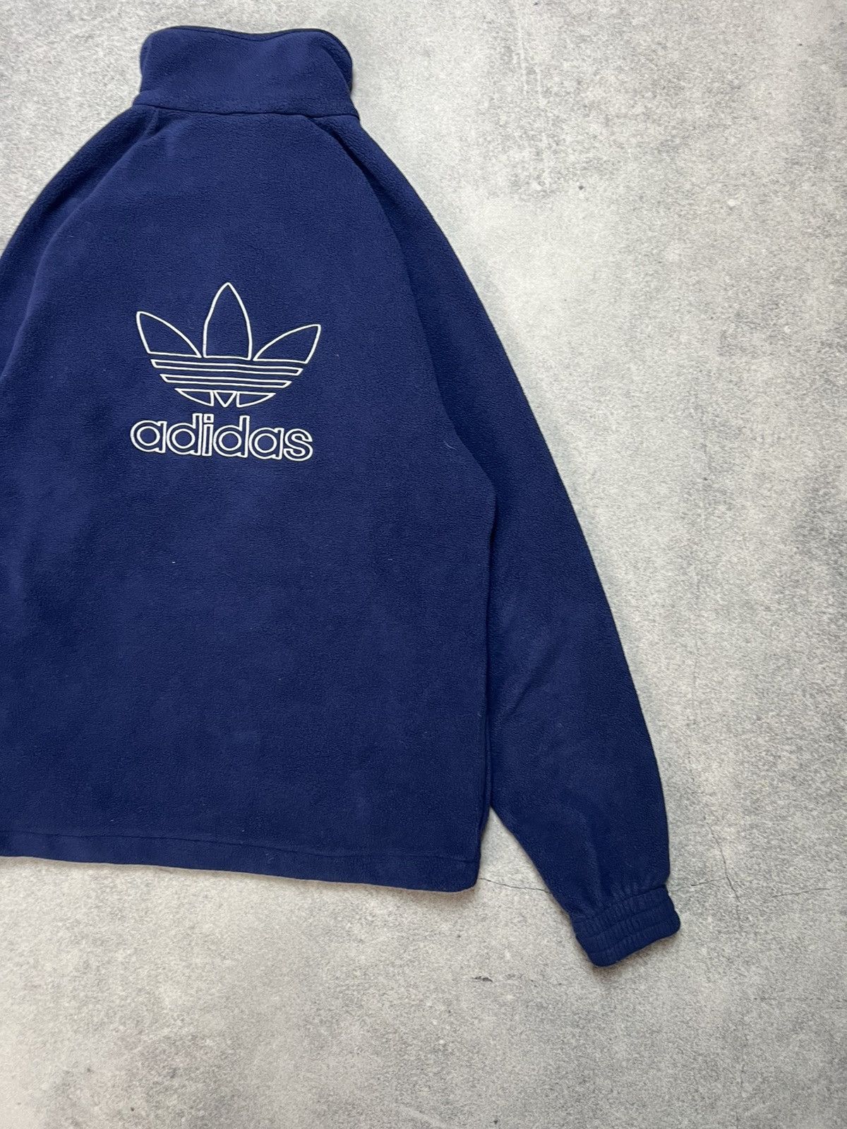 Vintage Crazy Y2K Adidas 1/4 Zip Fleece Boxy Sherpa Quarter Bloke Size US S / EU 44-46 / 1 - 3 Thumbnail