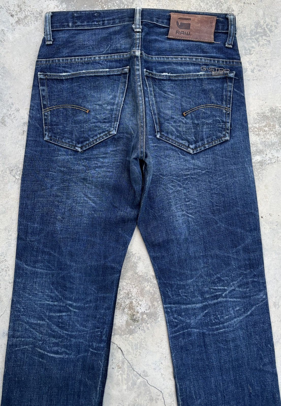 G-Star × Pharrell G-Star Raw Blue Washed Denim Jeans Size US 30 / EU 46 - 6 Thumbnail