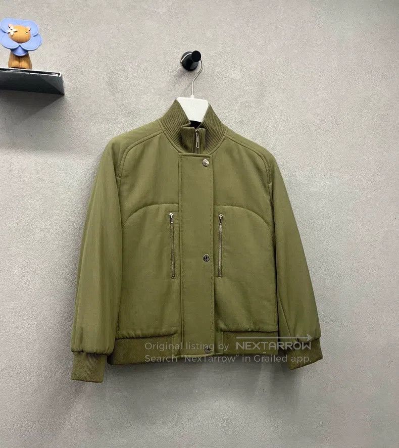 Hermes Hermes Green 100% wool coat Size XXS / US 00 / IT 34 - 3 Thumbnail