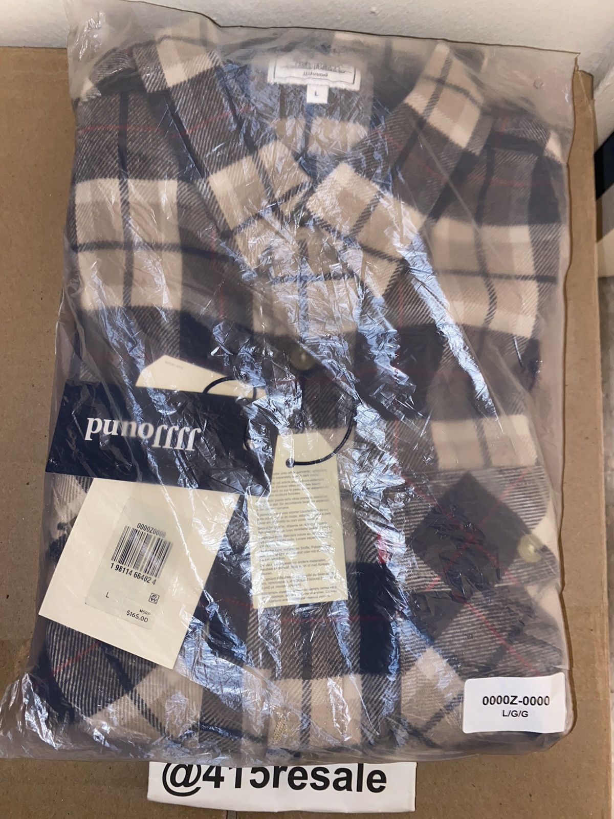 JJJJound × Levi's Levi’s JJJJOUND Plaid Flannel Shirt Size US L / EU 52-54 / 3 - 17 Thumbnail