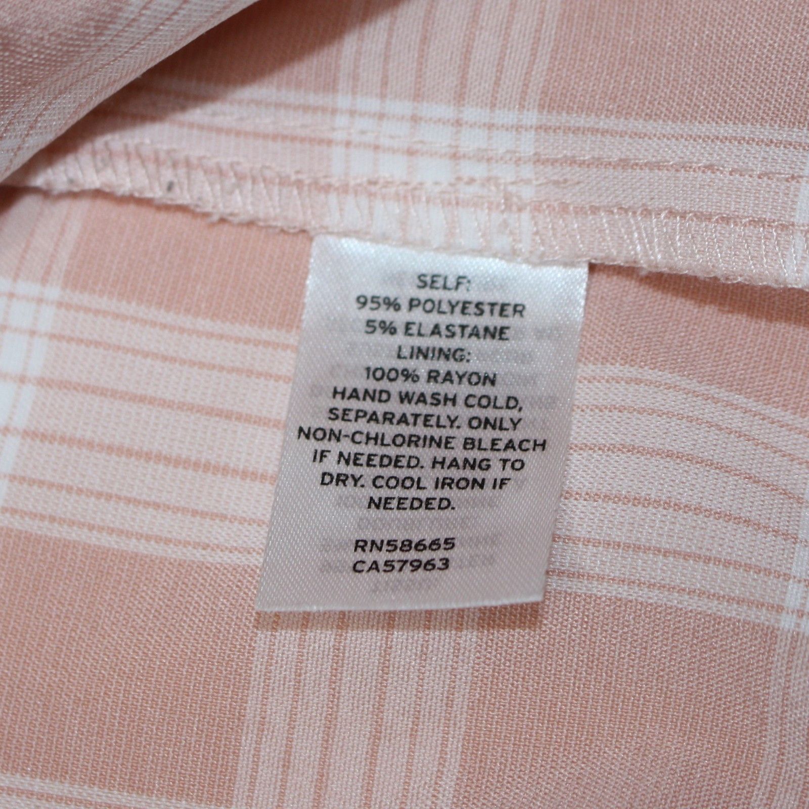 BP. Plaid Square Neck Sundress Dress in Coral & White Gingham Size XS / US 0-2 / IT 36-38 - 12 Thumbnail